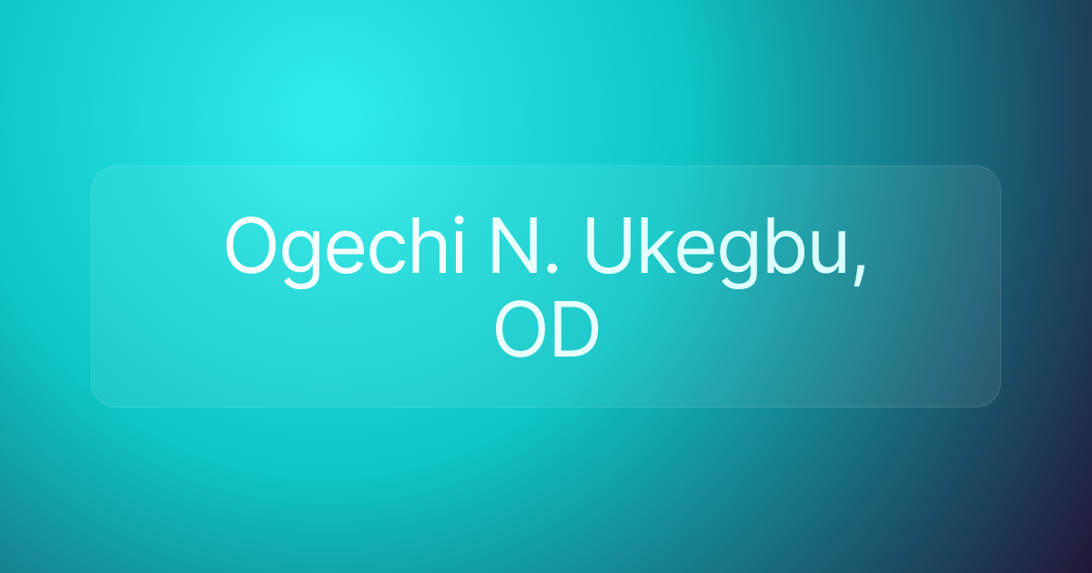 Ogechi N. Ukegbu, OD