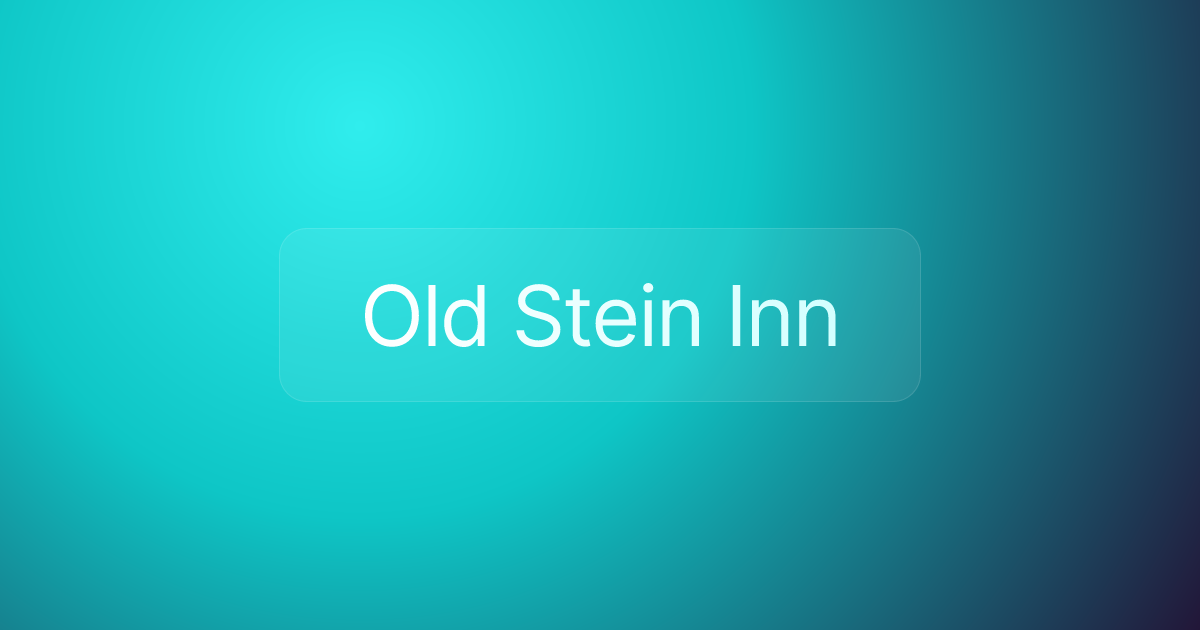 Old Stein Inn