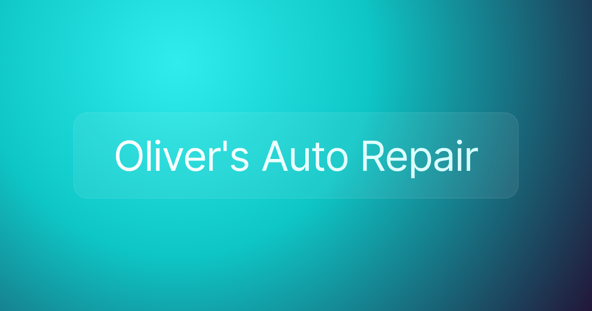 Oliver's Auto Repair