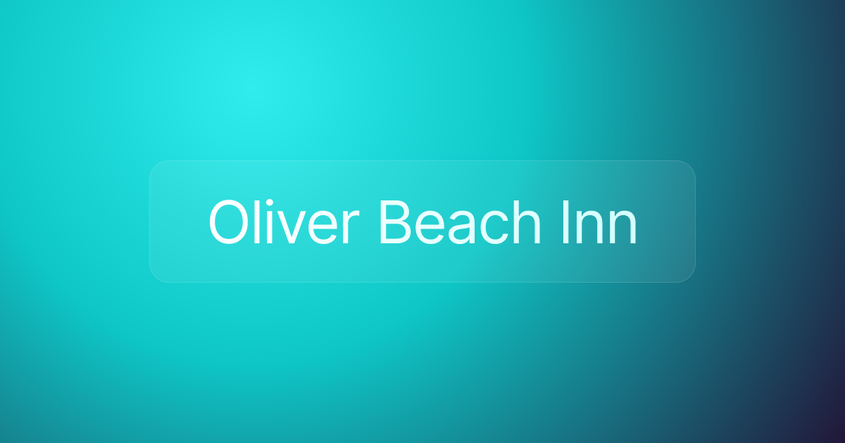 Oliver Beach Inn
