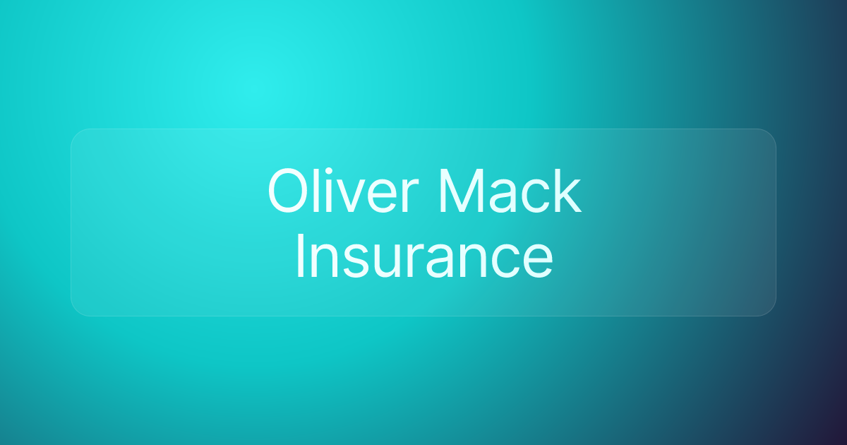 Oliver Mack Insurance