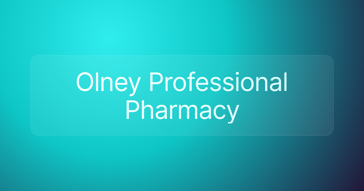 Olney Professional Pharmacy