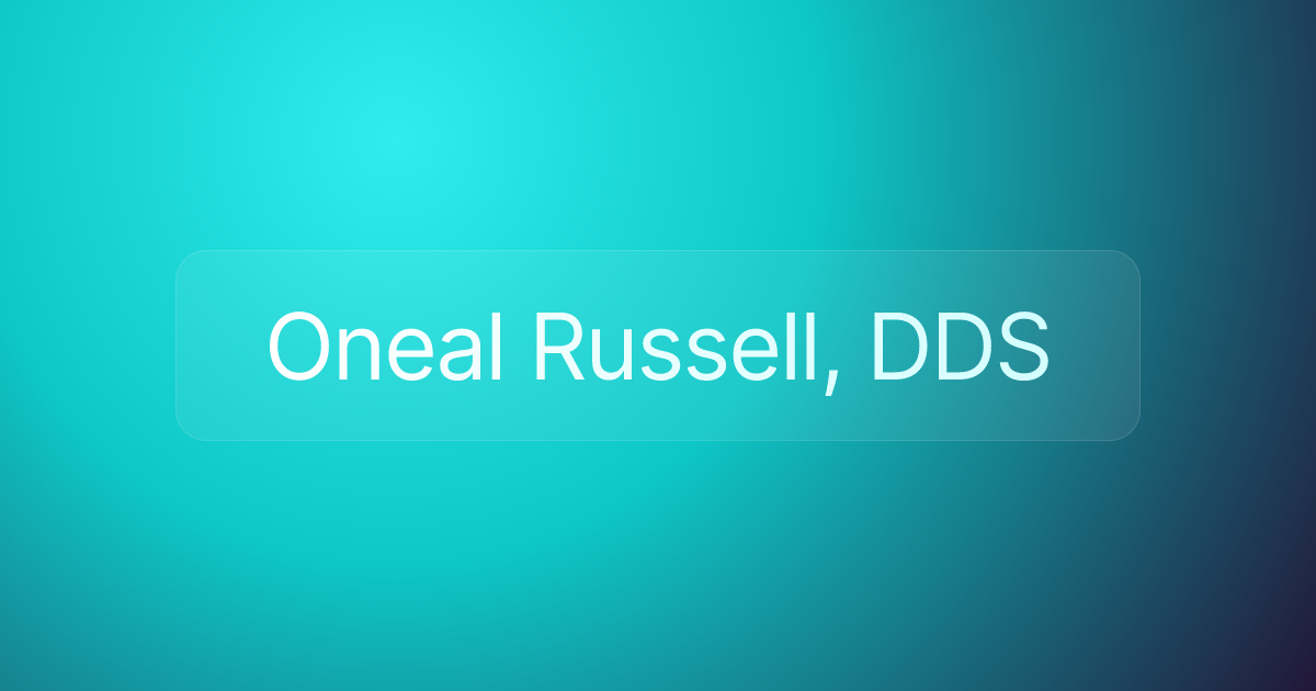 Oneal Russell, DDS