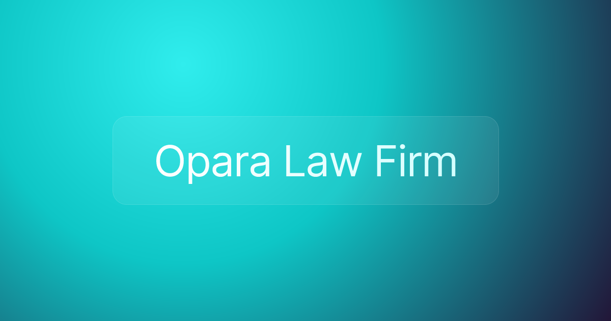 Opara Law Firm