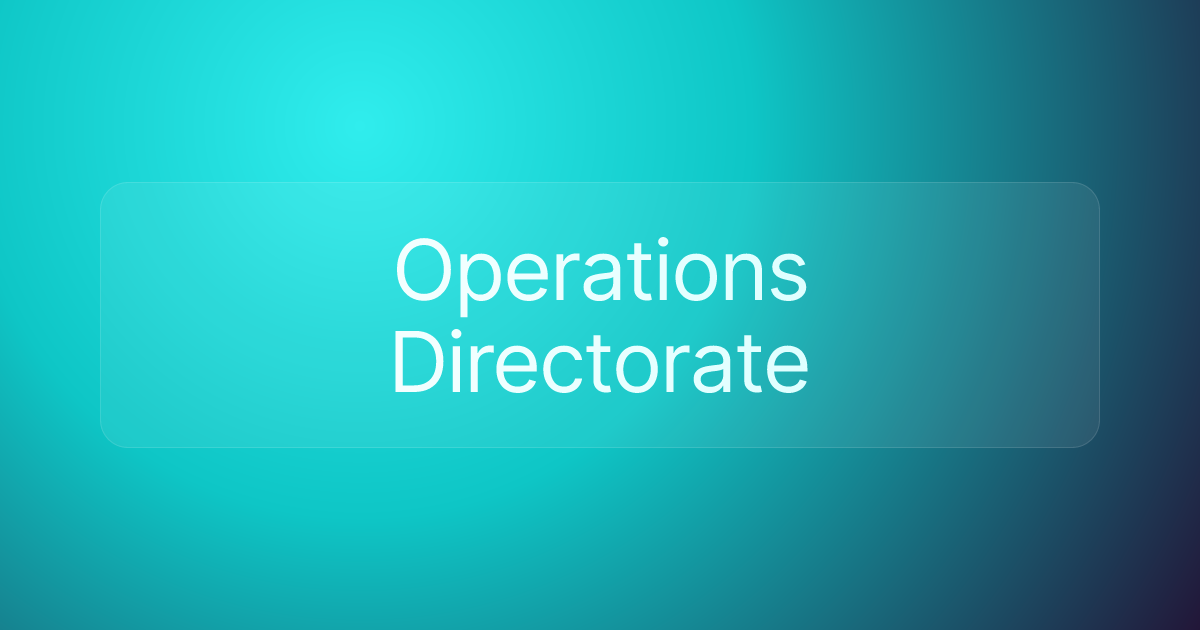 Operations Directorate