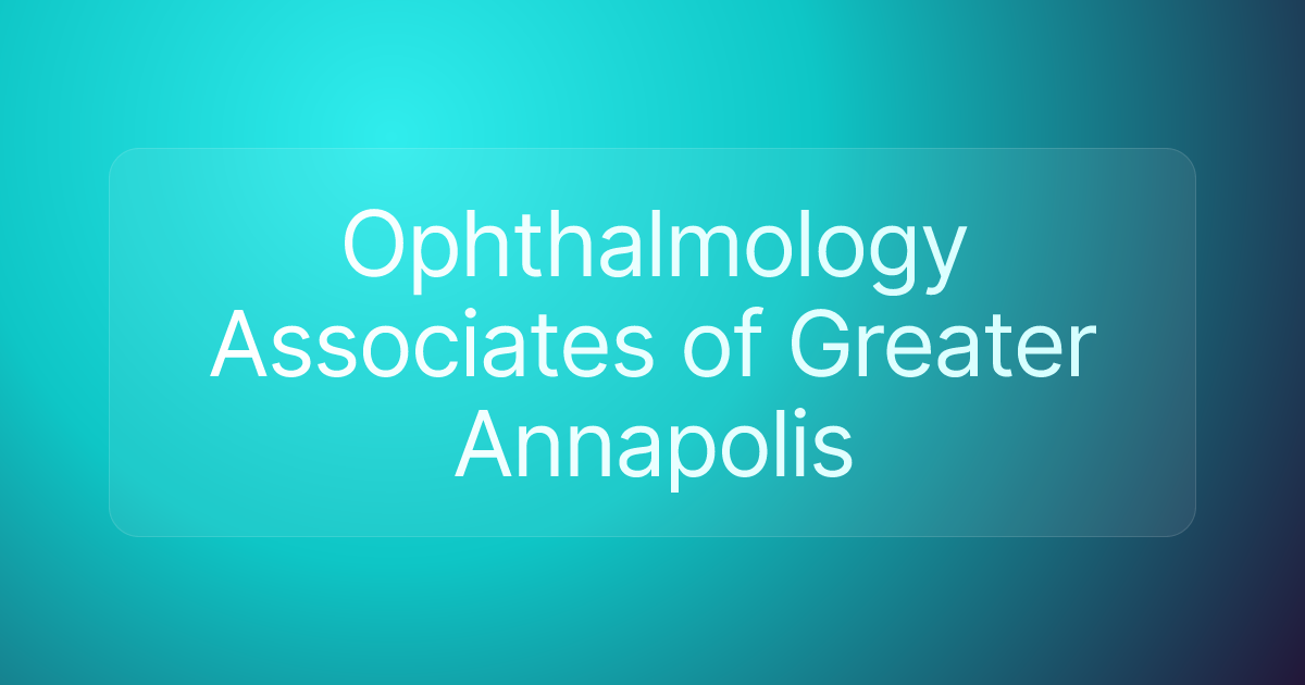 Ophthalmology Associates of Greater Annapolis