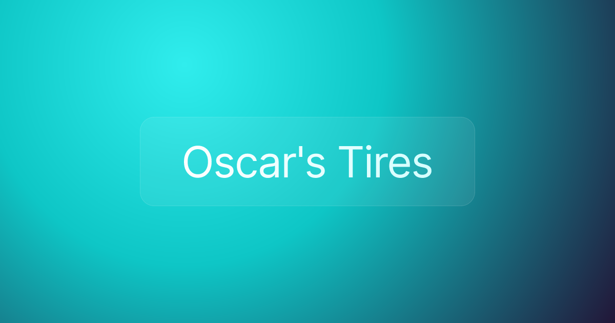 Oscar's Tires