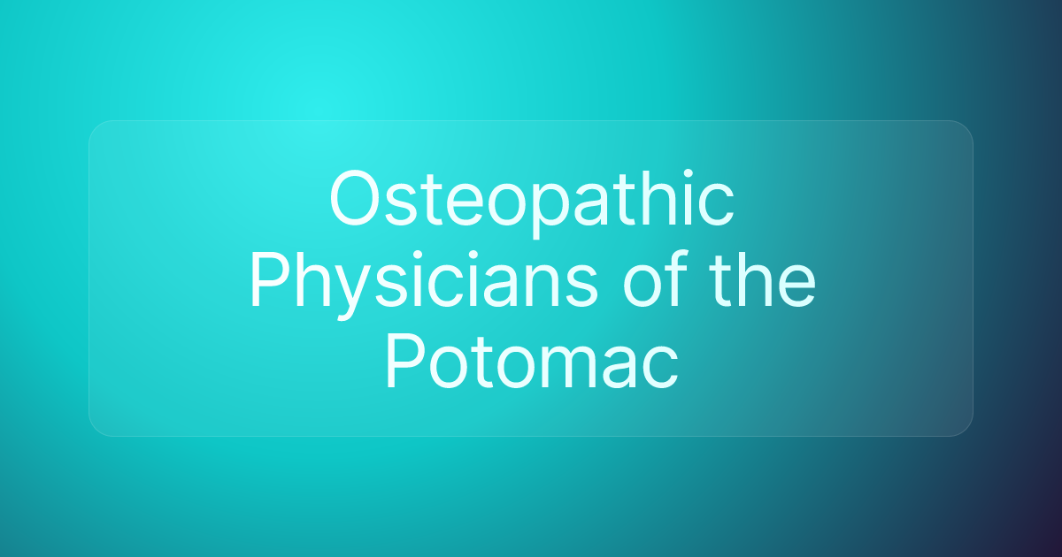 Osteopathic Physicians of the Potomac