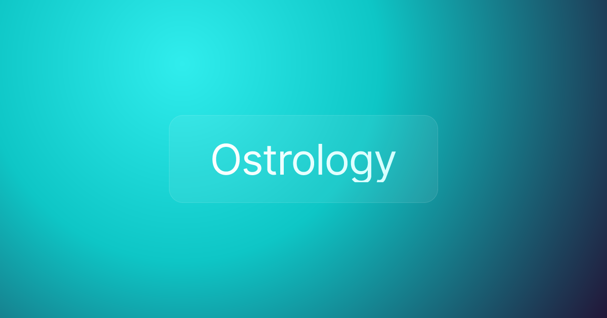 Ostrology