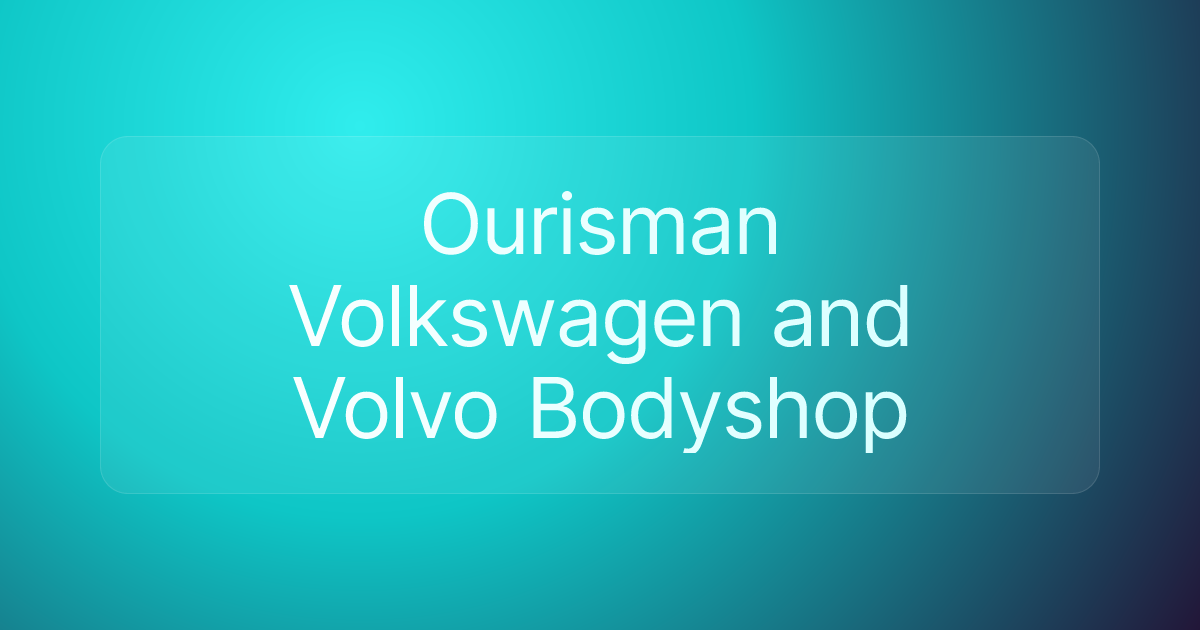 Ourisman Volkswagen and Volvo Bodyshop