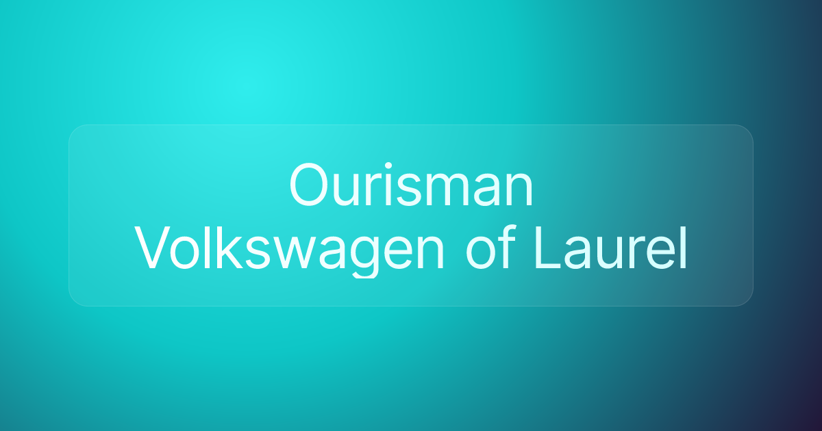 Ourisman Volkswagen of Laurel