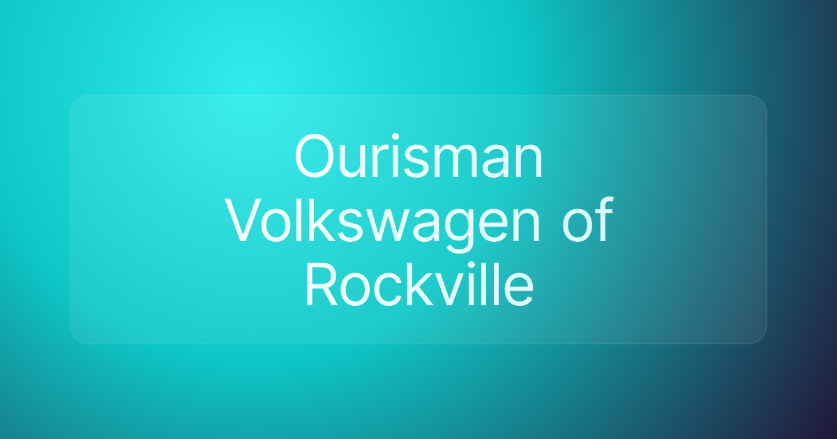 Ourisman Volkswagen of Rockville