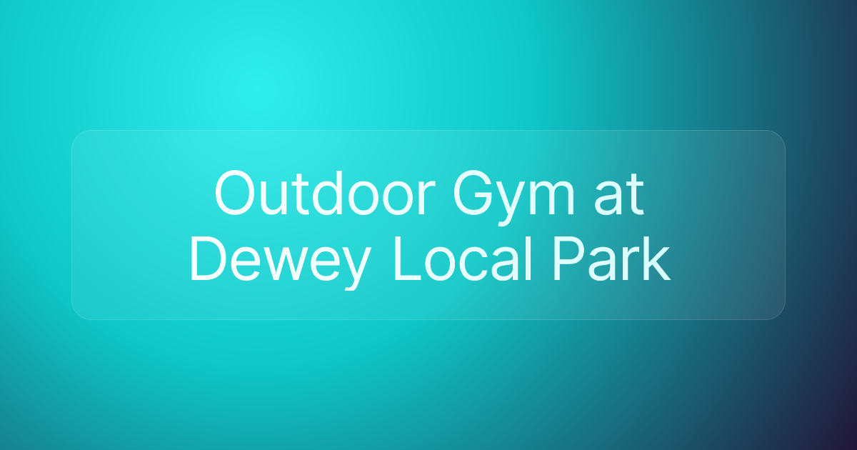 Outdoor Gym at Dewey Local Park
