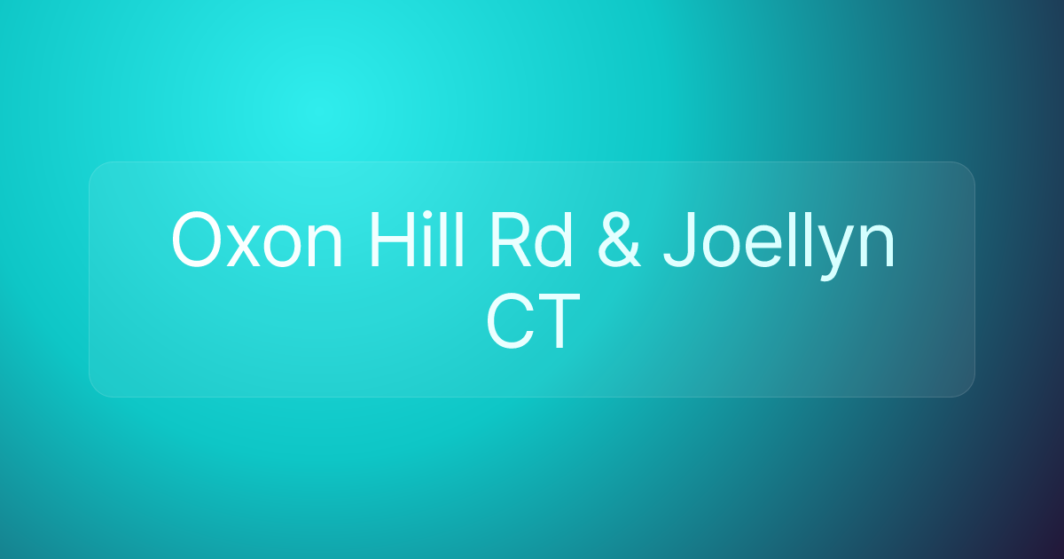 Oxon Hill Rd & Joellyn CT