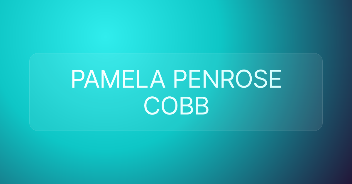 PAMELA PENROSE COBB