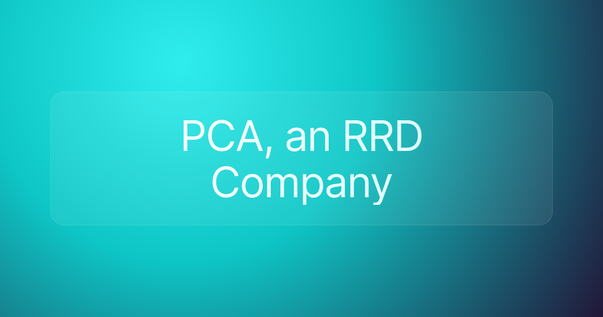 PCA, an RRD Company