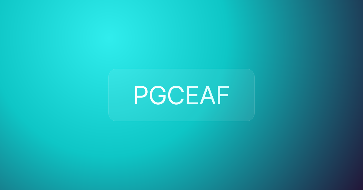 PGCEAF