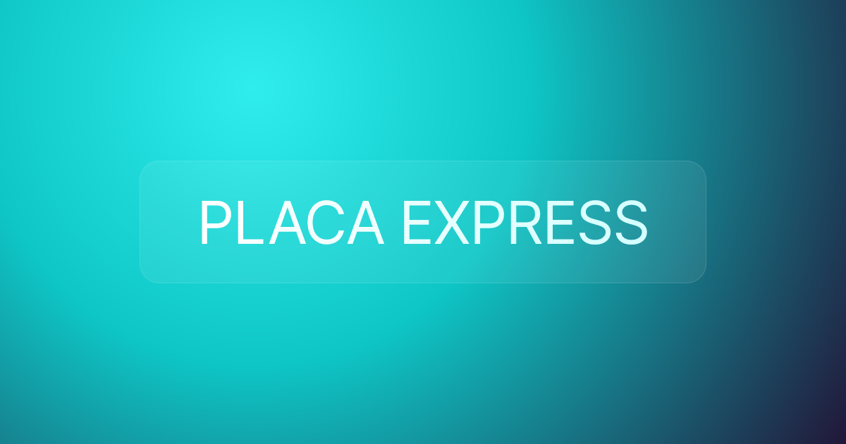 PLACA EXPRESS