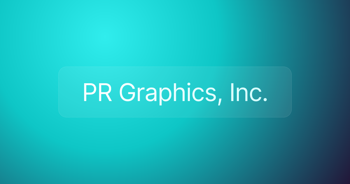 PR Graphics, Inc.