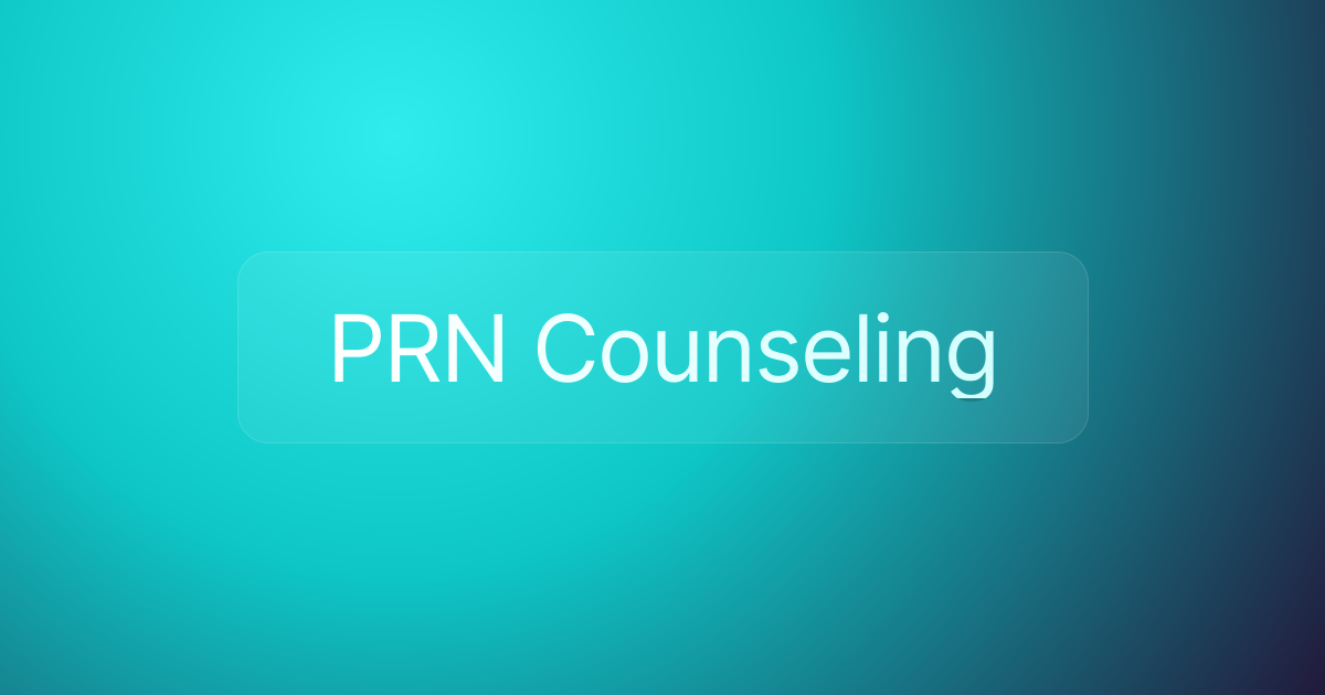 PRN Counseling