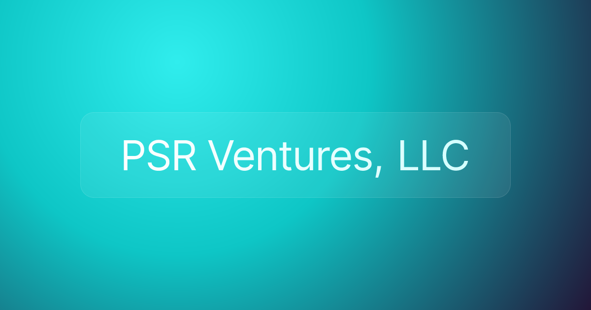 PSR Ventures, LLC