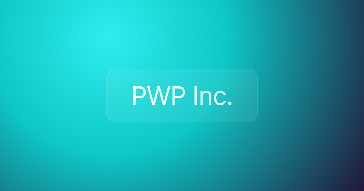 PWP Inc.