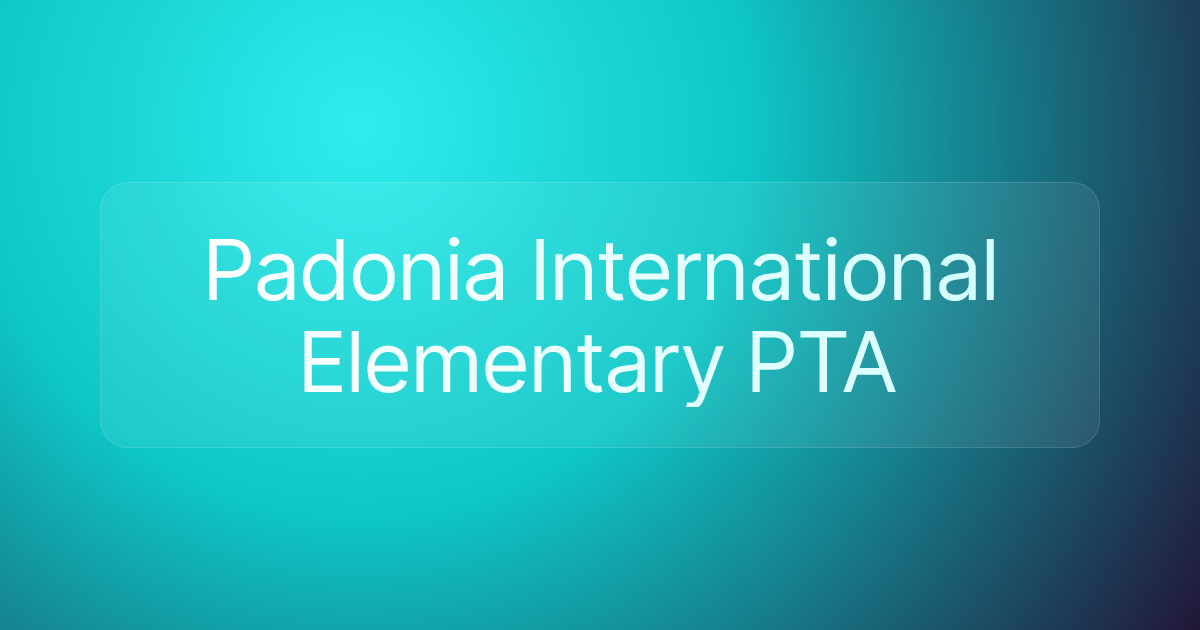 Padonia International Elementary PTA