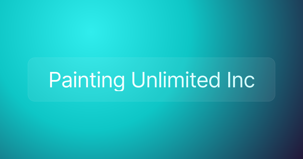 Painting Unlimited Inc