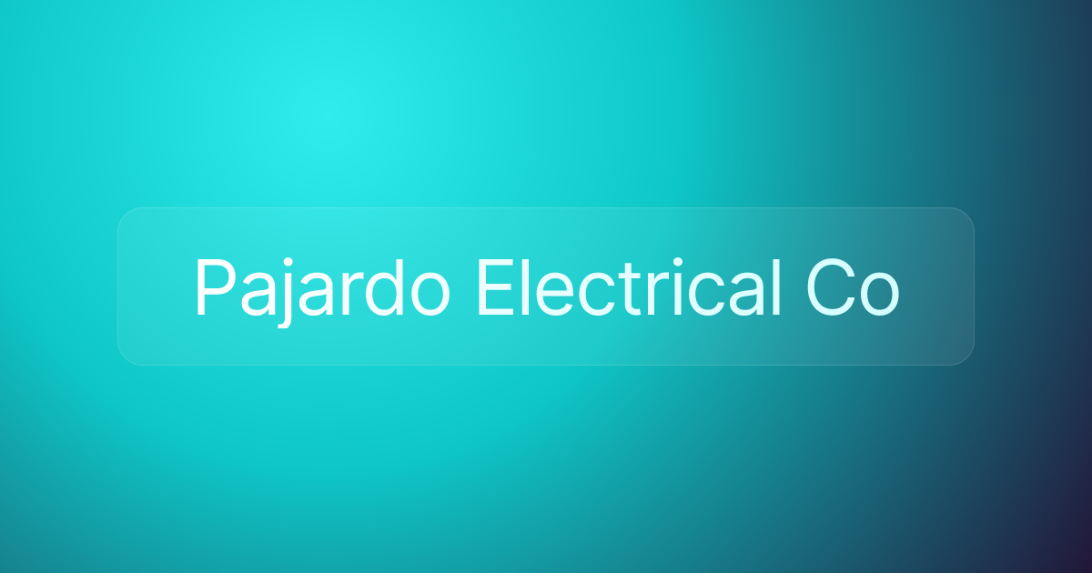 Pajardo Electrical Co