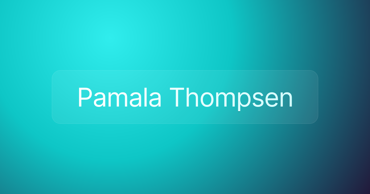 Pamala Thompsen