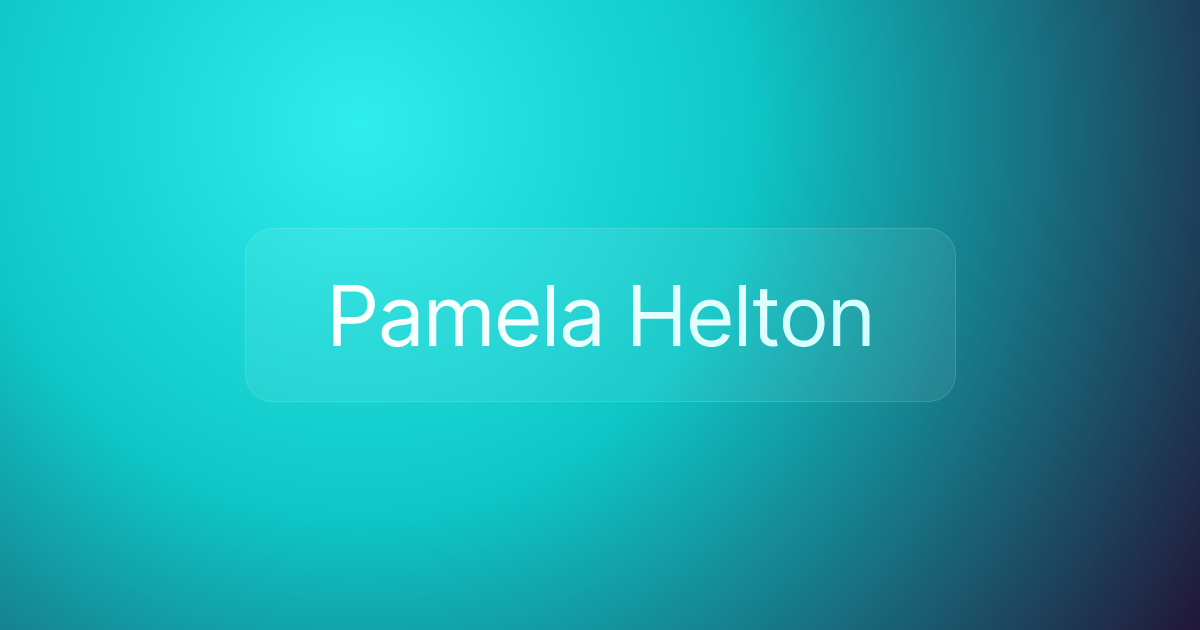 Pamela Helton