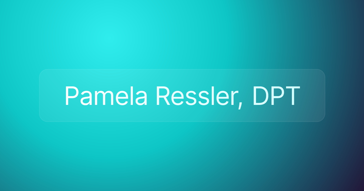 Pamela Ressler, DPT
