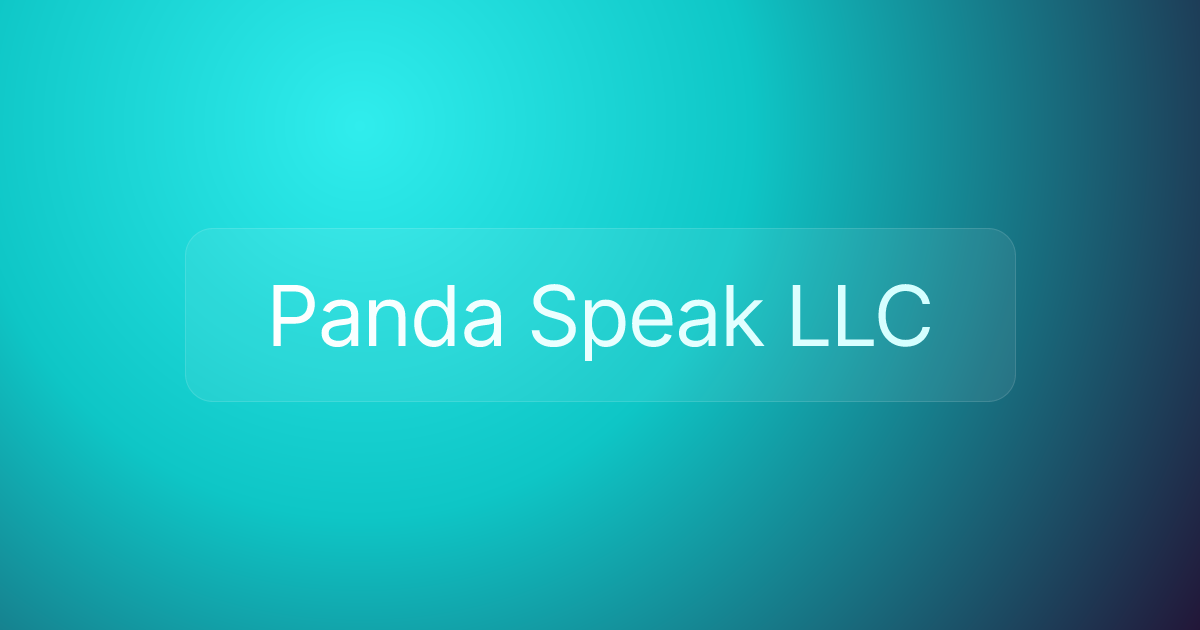 Panda Speak LLC