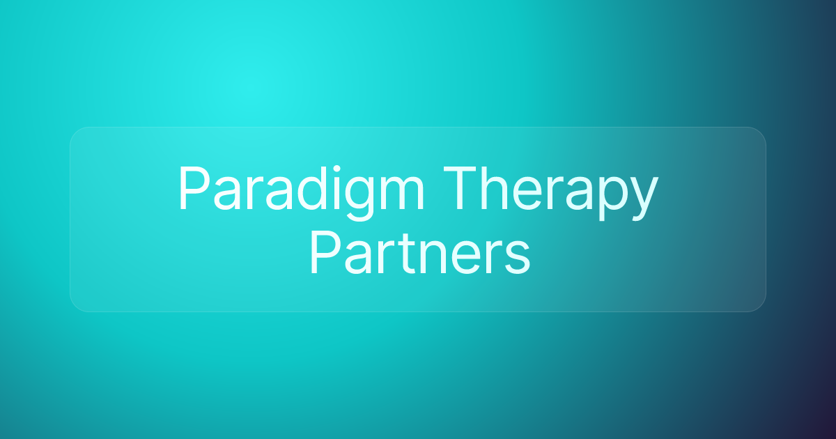 Paradigm Therapy Partners