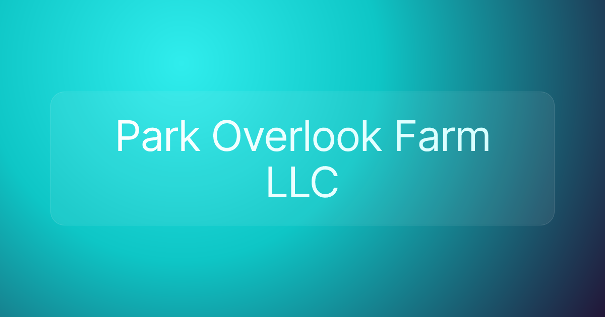 Park Overlook Farm LLC