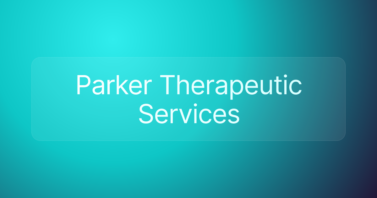 Parker Therapeutic Services