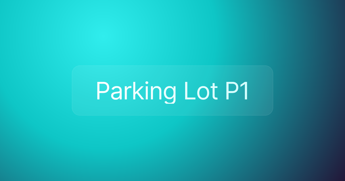 Parking Lot P1