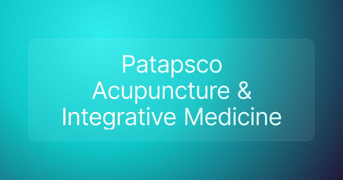 Patapsco Acupuncture & Integrative Medicine