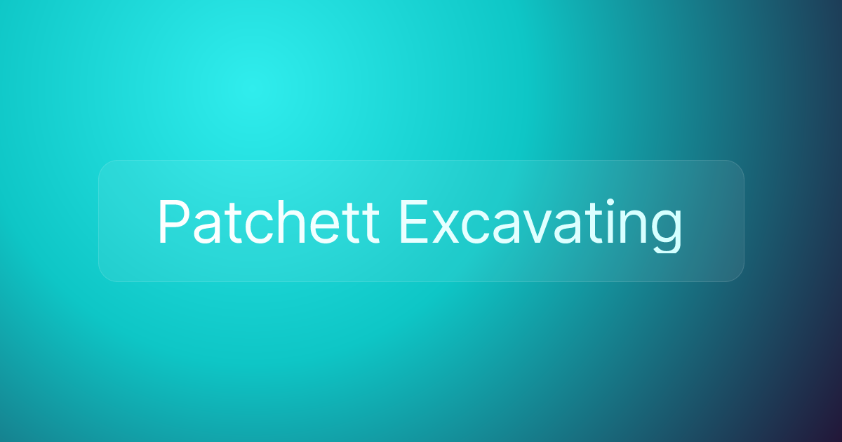 Patchett Excavating
