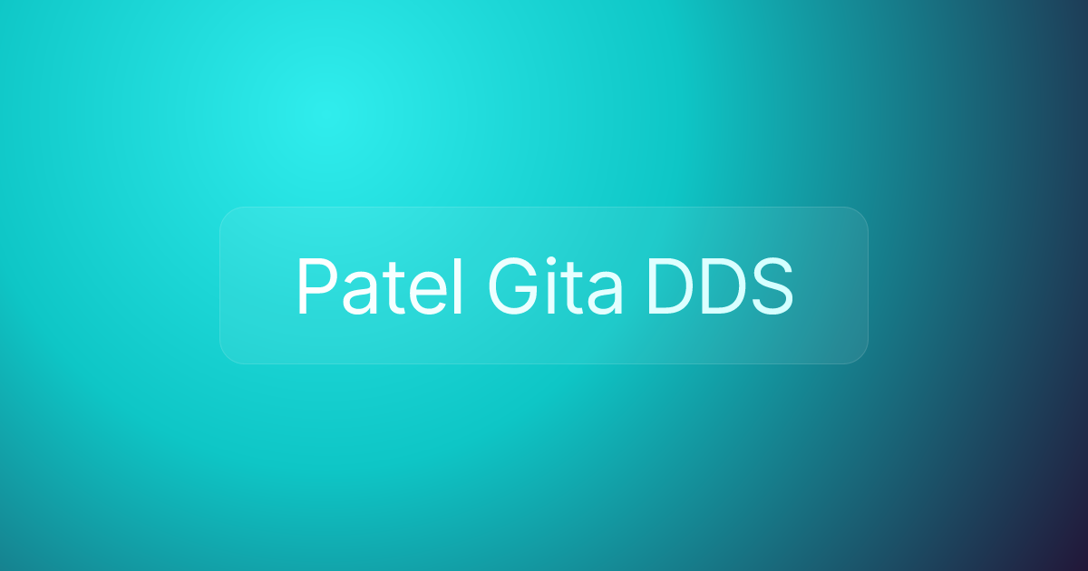 Patel Gita DDS