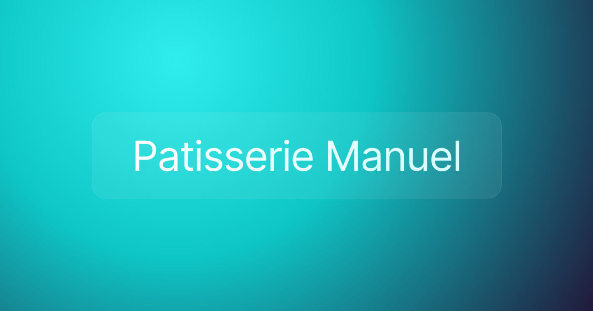 Patisserie Manuel