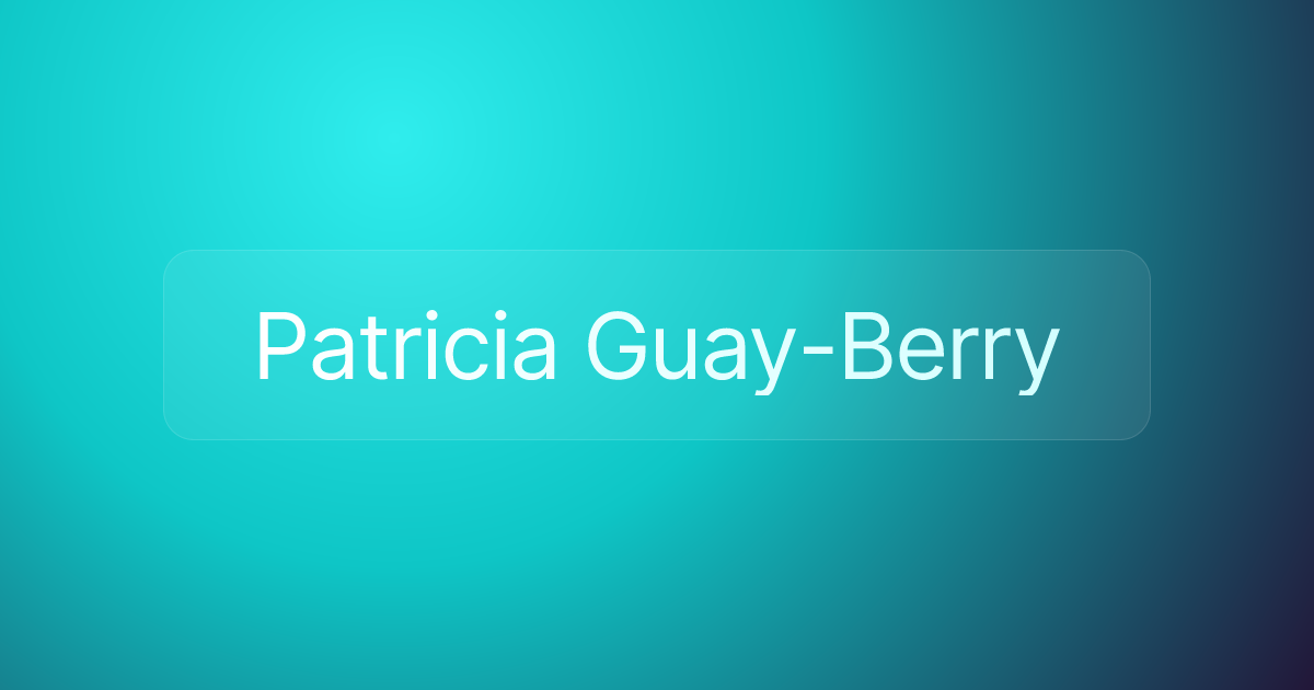 Patricia Guay-Berry
