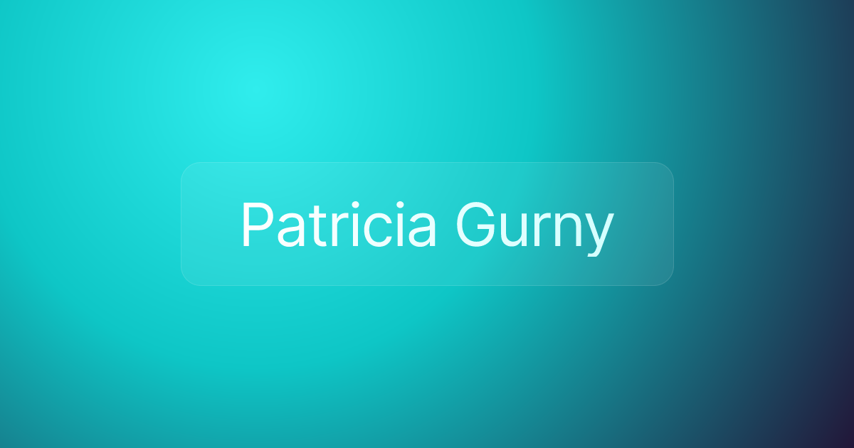 Patricia Gurny