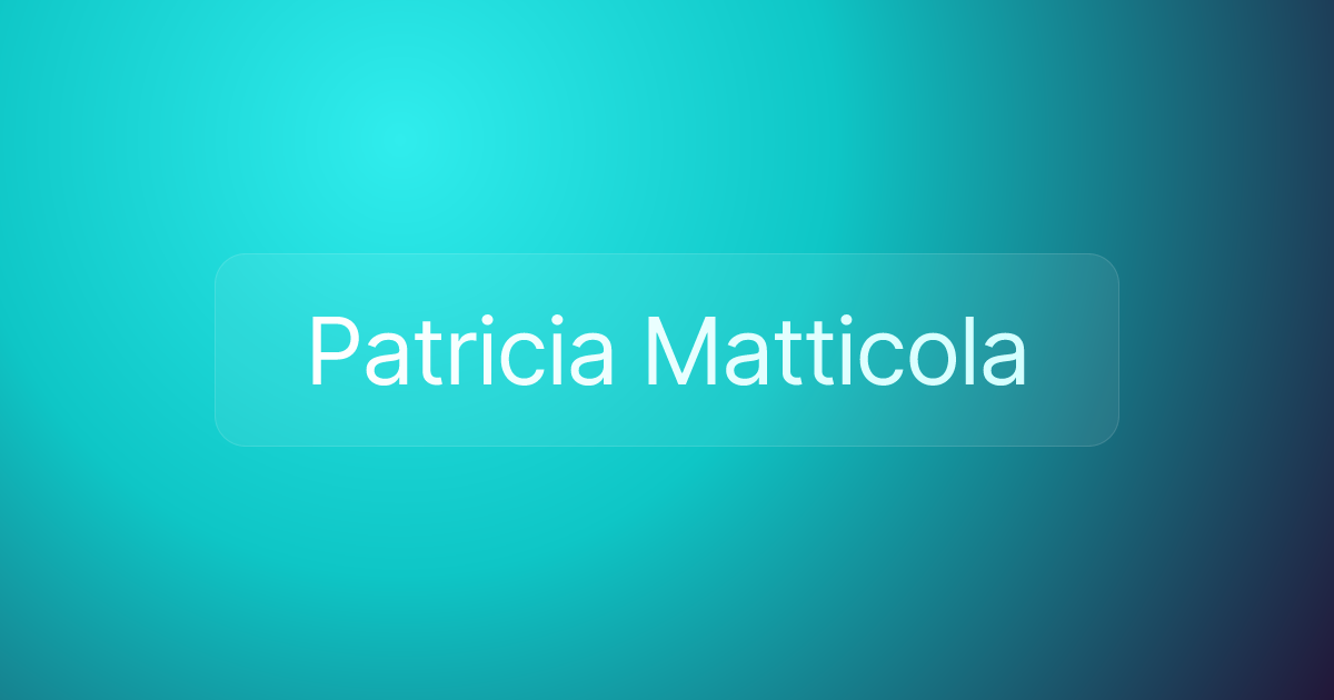 Patricia Matticola