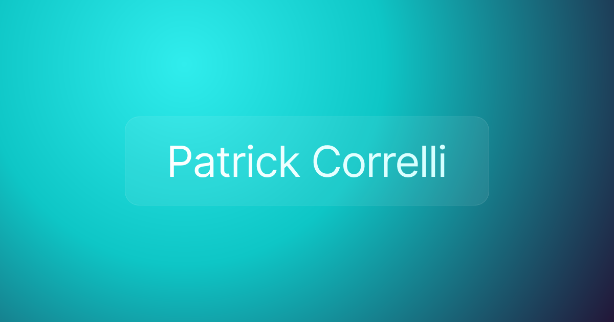 Patrick Correlli
