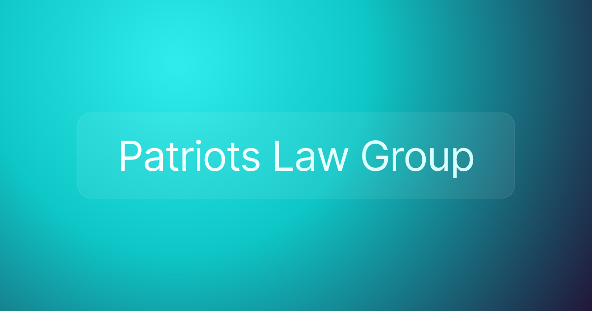 Patriots Law Group