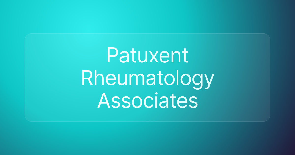 Patuxent Rheumatology Associates
