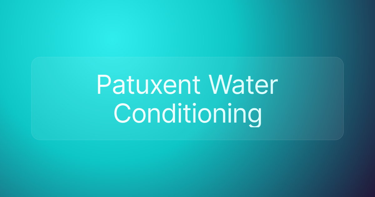 Patuxent Water Conditioning