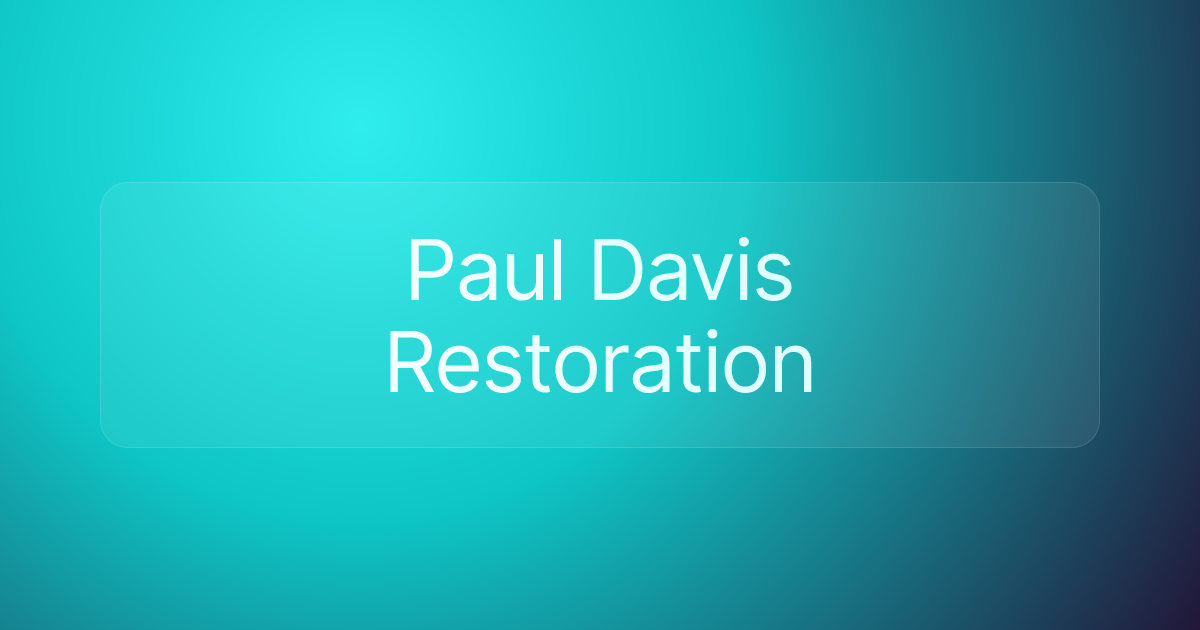 Paul Davis Restoration