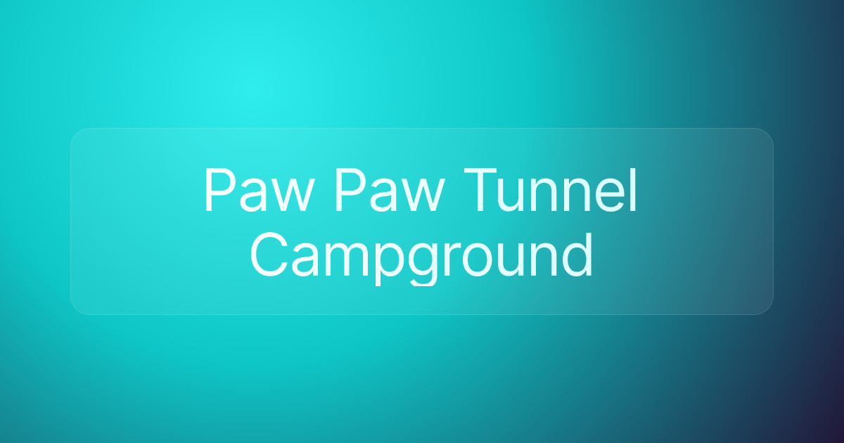 Paw Paw Tunnel Campground